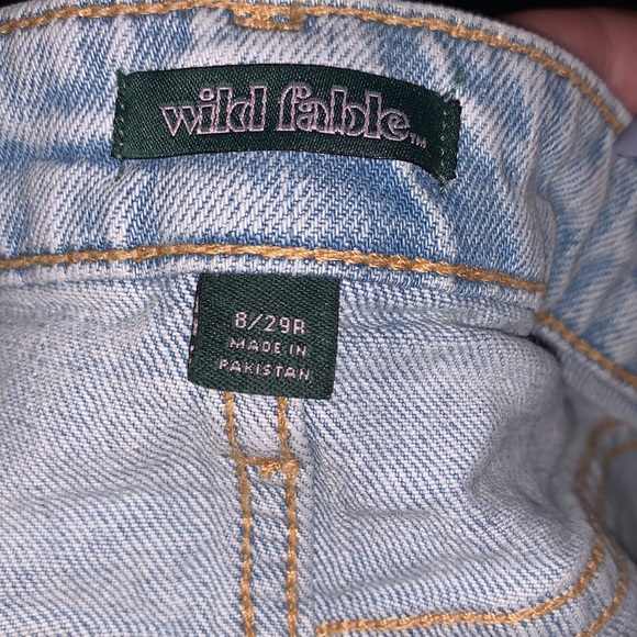 Wild Fable Highest Rise Light Wash Denim Shorts - Picture 3 of 3